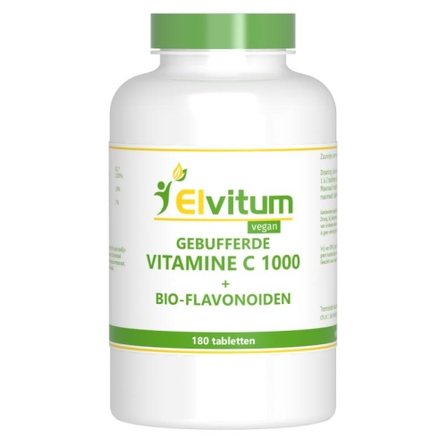 180 Tabletten Elvitum Gebufferde Vitamine C 1000 mg