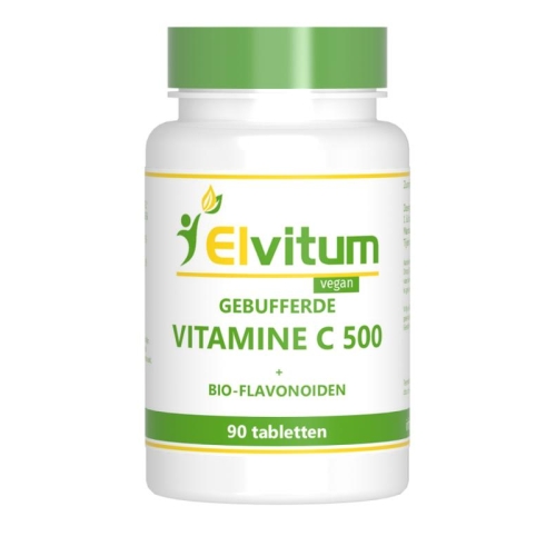 90 Tabletten Elvitum Gebufferde Vitamine C 500 mg
