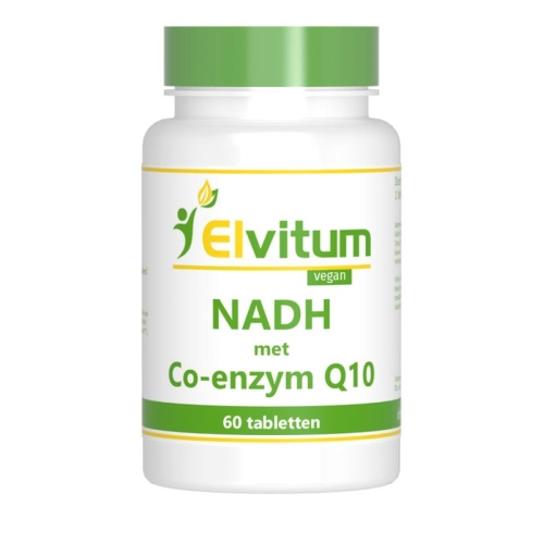 60 tabletten Elvitum NADH met Co-Enzym Q10