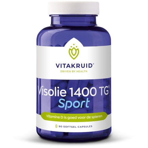 90 Softgels Vitakruid Visolie 1400 TG Sport