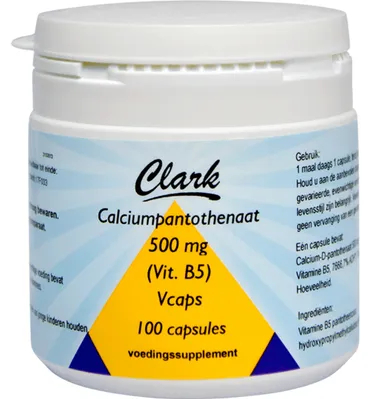 100 Kapseln Clark Calciumpantothenaat 500 mg Vitamine B5