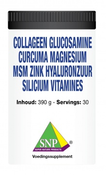 SNP Collageen Glucosamine Curcuma Magnesium MSM Zink Hyaluronzuur