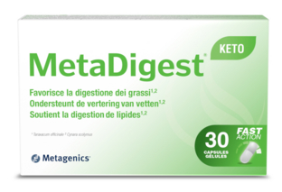 30 capsules Metagenics MetaDigest Keto