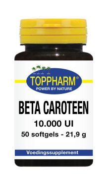 50 Softgels Toppharm Beta Caroteen 10.000 UI 