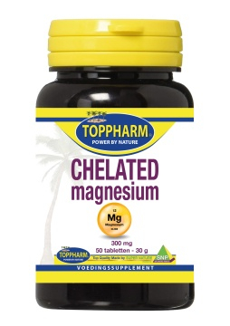 50 tabletten Toppharm Chelated Magnesium 300mg