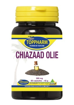 60 capsules Toppharm Chiazaad Olie 500 mg