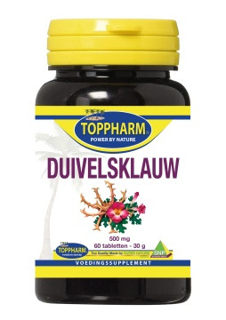 60 tabletten Toppharm Duivelsklauw 500 mg