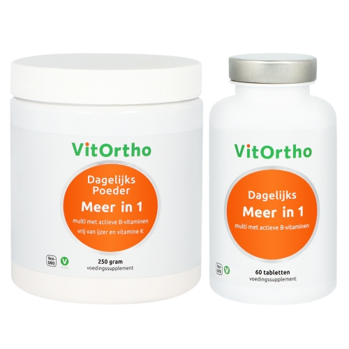 1 Combipack VitOrtho Dagelijks Poeder Meer-in-1 + Dagelijks Meer-in-1