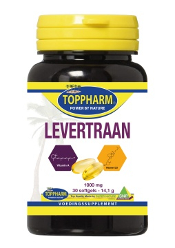 30 softgels Toppharm Levertraan 1000 mg