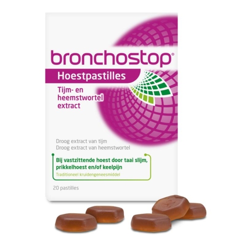  Bronchostop Hoestpastilles Tijm- en Heemstwortel