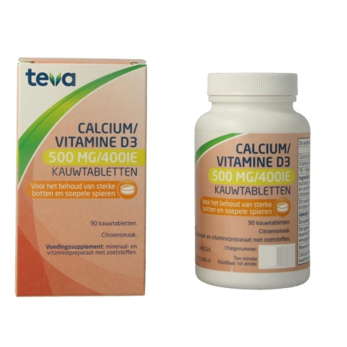 Teva Calcium / Vitamine D3 500 mg/ 400IE