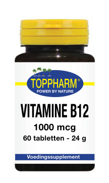 60 tabletten Toppharm Vitamine B12 1000 mcg