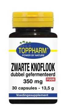 30 capsules Toppharm Zwarte Knoflook Dubbel Gefermenteerd 350 mg Puur