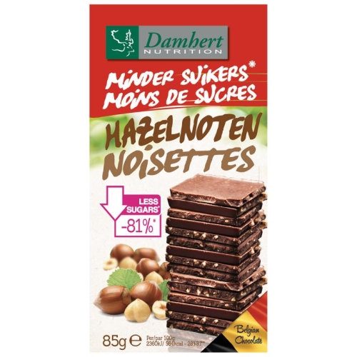  Damhert Minder Suikers Chocoladetablet Noten
