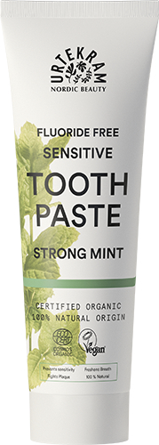 Urtekram Toothpaste Sensitive Strong Mint No Fluoride