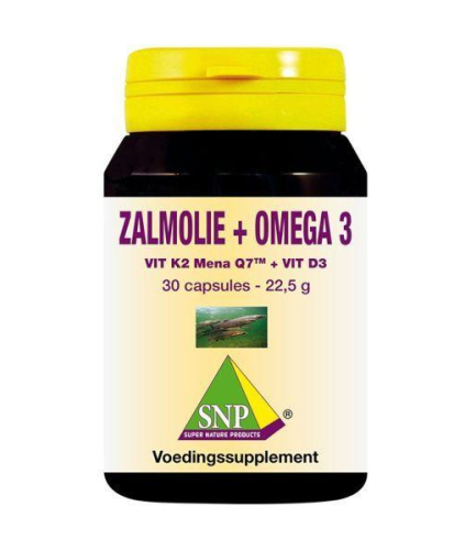 30 capsules SNP Zalmolie + Omega 3 + Vitamine D3 en K2