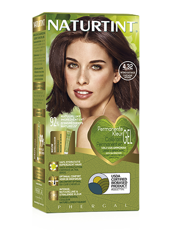 Naturtint Permanente Haarkleur 4.32 Kastanje