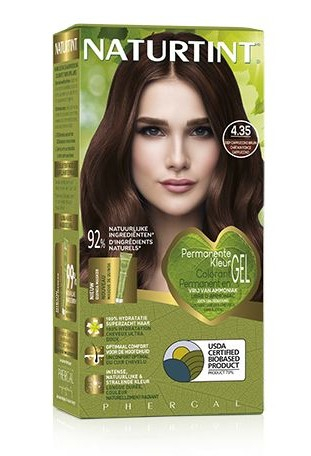 Naturtint Permanente Haarkleur 4.35 Diep Cappuccino Bruin