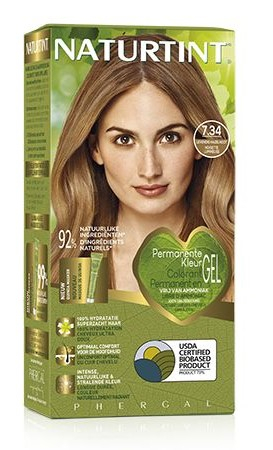 Naturtint Permanente Haarkleur 7.34 Helder Hazelnoot