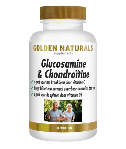 100 Tabletten Golden Naturals Glucosamine & Chondroïtine