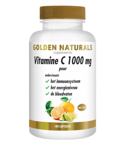  Golden Naturals Vitamine C 1000 mg Puur Voordeelpot