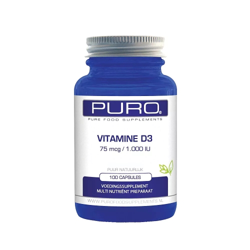 250 capsules Puro Food Supplements Vitamine D3