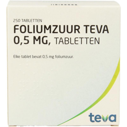 Teva Foliumzuur 0,5 mg