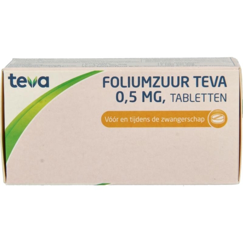 Teva Foliumzuur 0,5 mg  90 tablets