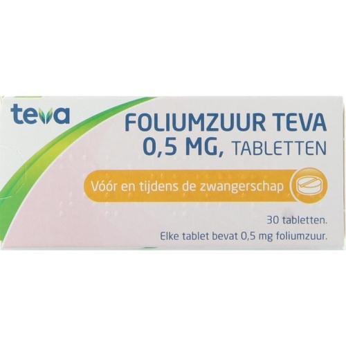 Teva Foliumzuur 0.5 mg