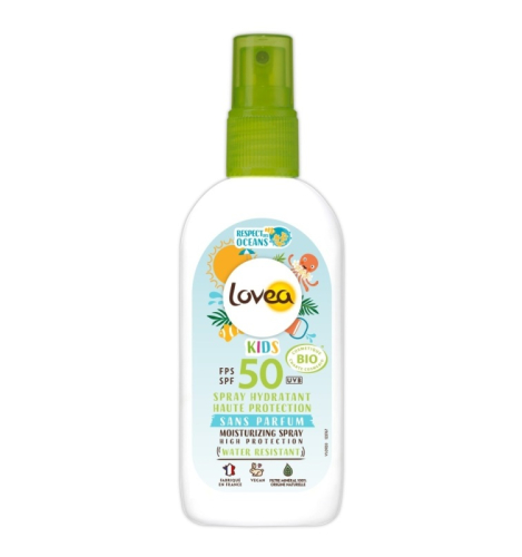100 ml Lovea Kids Moisturizing Spray SPF50 Biologisch