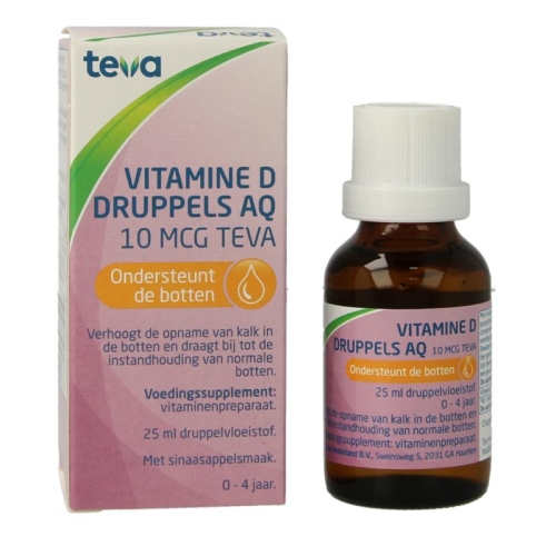 Teva Vitamine D3 Druppels 10 mcg/ 5 druppels