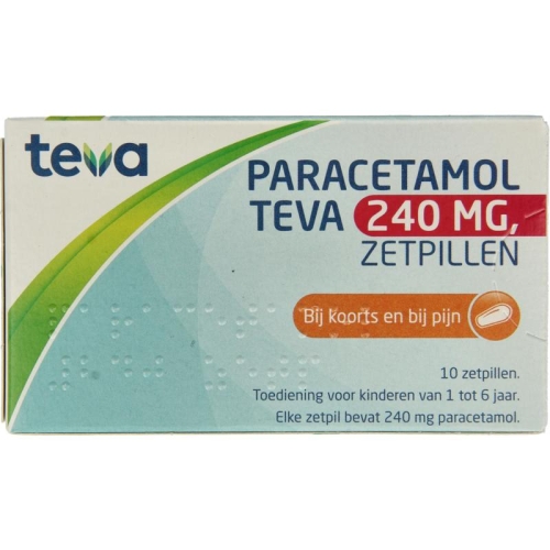 Teva Paracetamol 240 mg 10 Zäpfchen