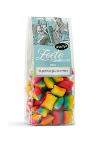150 Gramm Kindly's Regenboogkussentjes Zoete Herinneringen