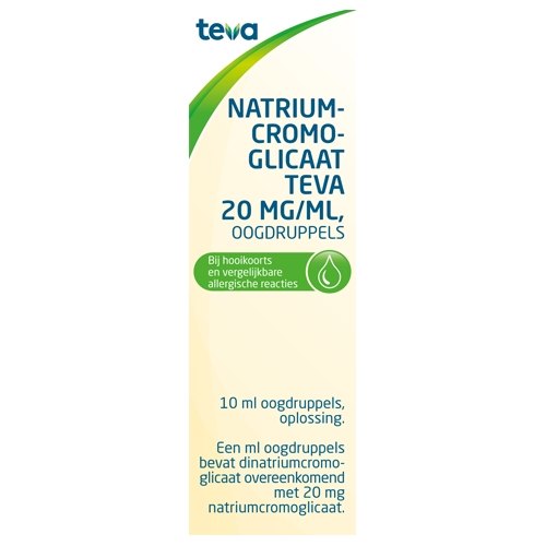 Teva Natriumcromoglicaat 20 mg/ ml Oogdruppels