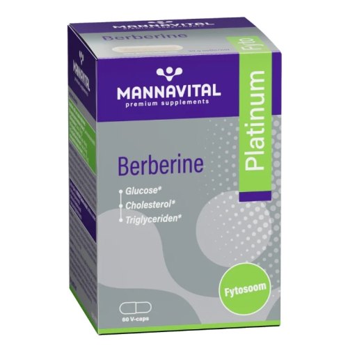 60 Vegetarische Kapseln Mannavital Berberine Platinum