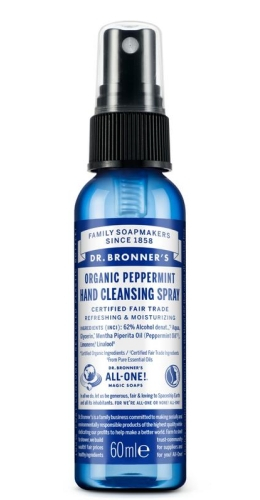 Dr. Bronner's Hand Hygiëne Spray Pepermunt 60 Ml