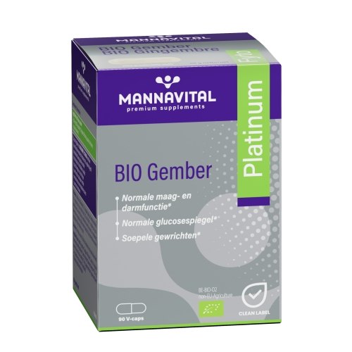 90 Kapseln Mannavital Gember Platinum Biologisch