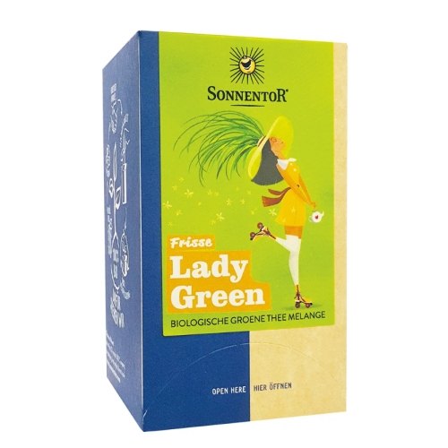 Sonnentor Frisse Lady Green groene Thee Biologisch 18 Tüte