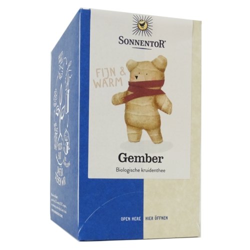 Sonnentor Gember Thee Biologisch 18 Tüte