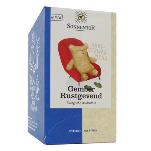 18 zakjes Sonnentor Gember Rustgevend Thee Biologisch