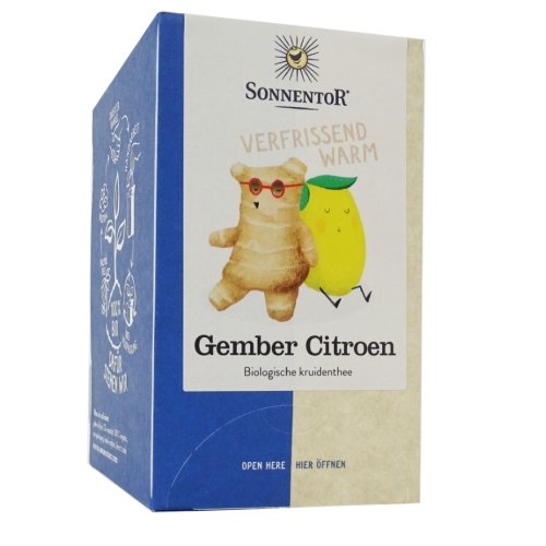 Sonnentor Gember Citroen Thee Biologisch 18 Tüte