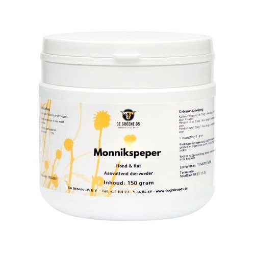 150 gram De Groene Os Veterinair Monnikspeper Hond & Kat