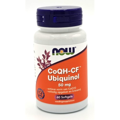 60 Softgels NOW CoQH CF Ubiquinol 50 mg