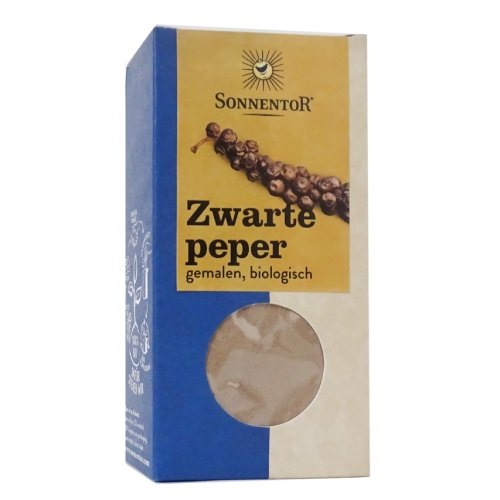 50 gram Sonnentor Zwarte Peper Gemalen Biologisch