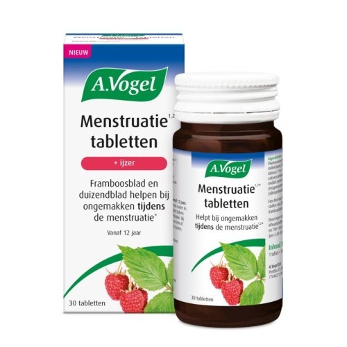 A.Vogel Menstruatie Tabletten + IJzer 30 tablets