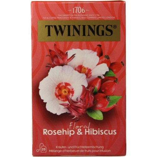 Twinings Rosehip & Hibiscus Thee 20 Tüte