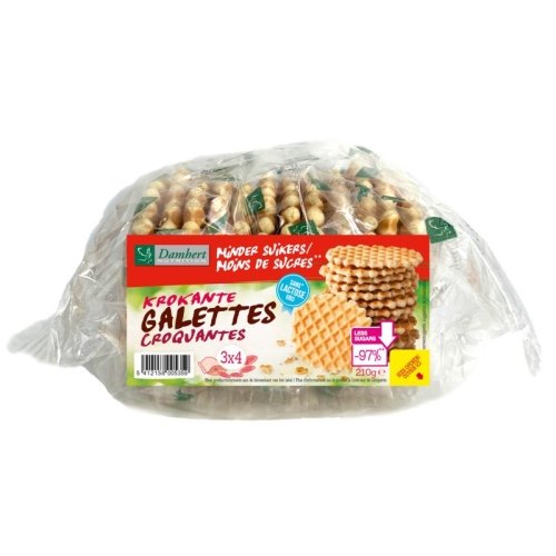 210 Gramm Damhert Minder Suikers Krokante Galettes