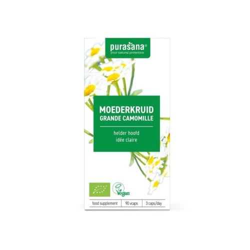 90 vegetarische capsules Purasana Moederkruid Biologisch