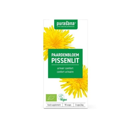 Purasana Paardenbloem Extract Biologisch 90 vegetarian capsules