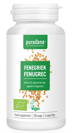 120 Kapseln Purasana Fenegriek Biologisch